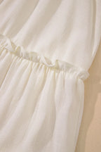 Mini Dress Beige Solid Color Bow Tied Straps Ruffle Tiered Frill 0be1095e-dce6-4c27-959c-4da06e58f414-Max-Origin Trendsi