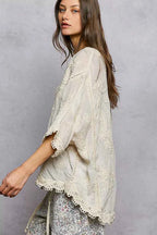 POL Women Blouse Cotton Floral Lace Embroidered Top with Trim Edge 0c0c6e60-6971-4a14-873f-73b1e3ddbd95-Max-Origin Trendsi