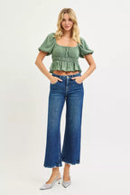 RISEN Womens Jeans Crop Wide Leg Tummy Control 4 Way Stretch High Rise 0c25611238b64fa18a7b54c58a3429d5-Max-Origin Trendsi