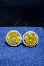 4 Carat Moissanite Gold Stone 925 Sterling Silver Earrings Round Fine Jewelry Gold One Size 0c51e8da-46bd-4dac-a300-b02b6ce5d392-Max Trendsi