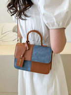 Womens Crossbody Bag Small Pu Leather Two-Tone Plaid Flap Handbag 0c6fcbf8-817c-418c-bfdd-6c7f3ff2d1ba-Max-Origin Trendsi