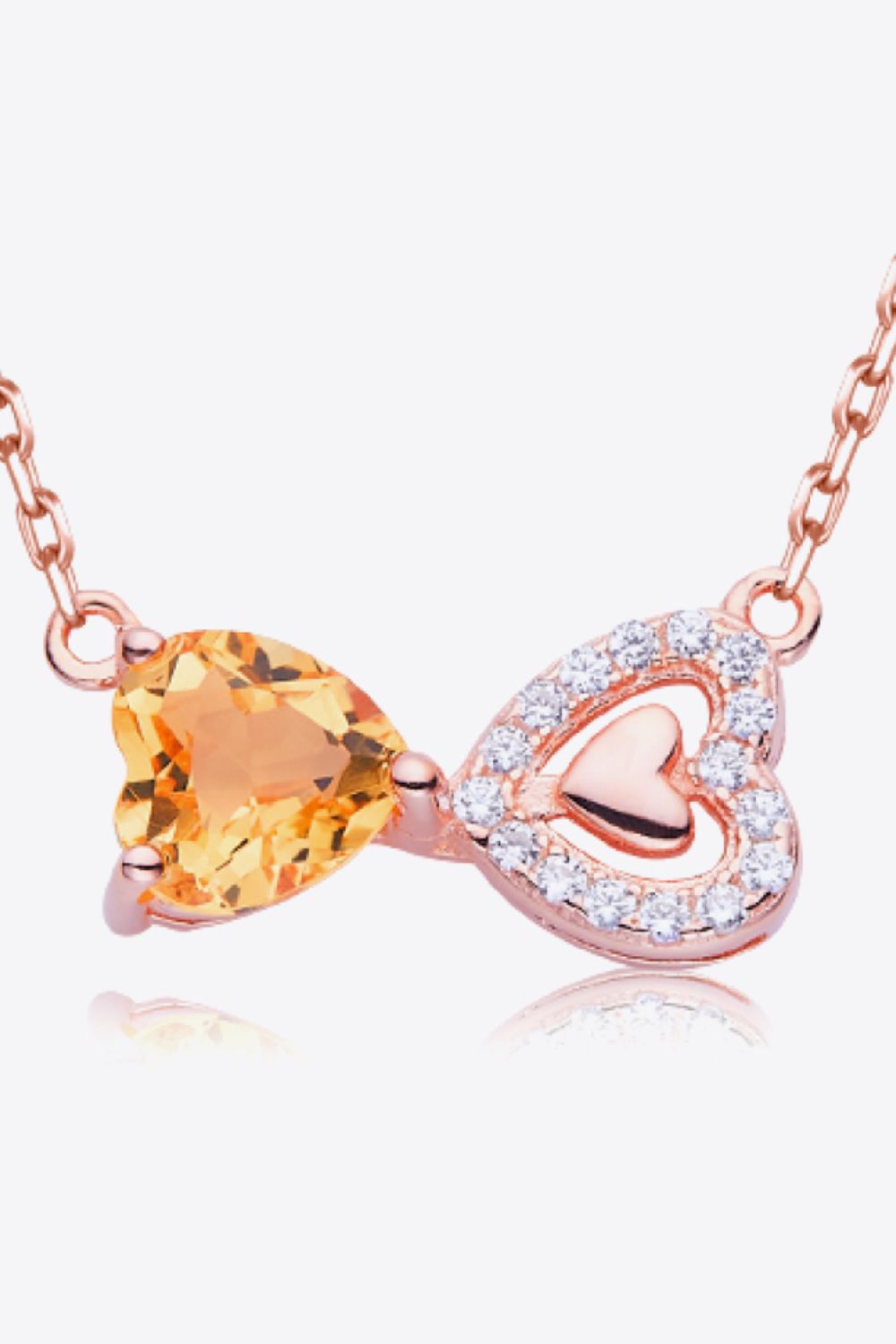 Murray Silver Necklace Citrine Heart 925 Sterling 18K rose gold-plated Chain 0c792ca04eaa47b8a830153eeef8704e-Max Trendsi