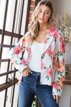 Heimish Floral Blazer Multi-Color Single Breasted Long Sleeve Ruffle with Tunic 0c7ab386-41de-4966-ba97-31581239c485-Min Trendsi