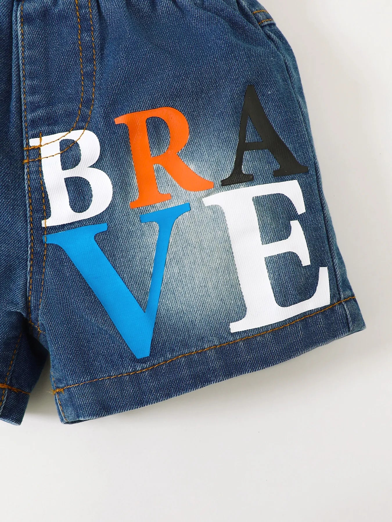 Baby Boy Set Children's Letter Round Neck Top and Denim Shorts Set 0c7bf9c0-2da6-4637-b714-6358def4fdb9-Max-Origin Trendsi