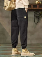 Men's Corduroy Pants Drawstring Waist Wide Leg Joggers with Pockets S-3XL 0ca4b38134ee496ba92412c9071b454f-Max-Origin Trendsi