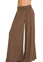 Zenana Smocked Waistband Wide Leg Lounge Pants