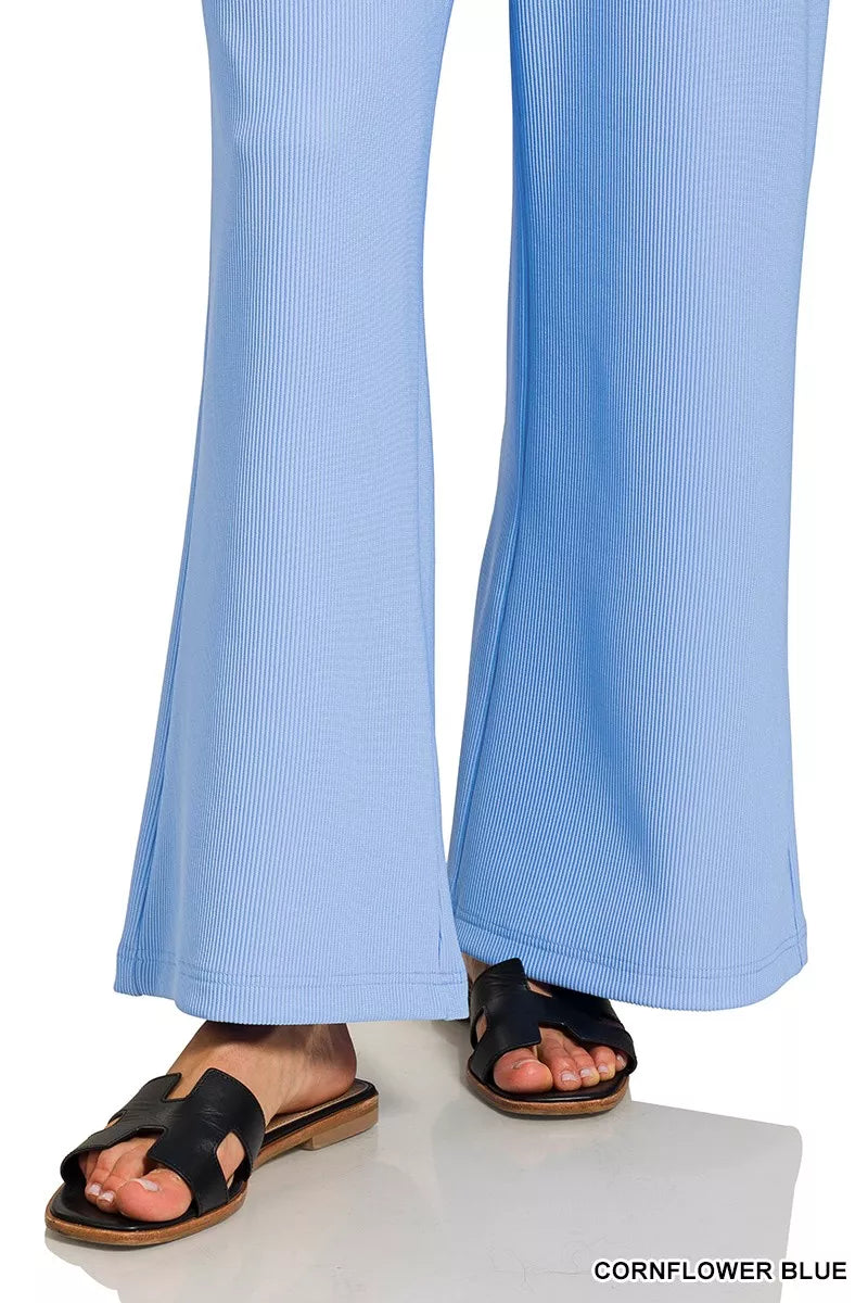 Zenana Ribbed Set Blue Round Neck Pullover and Drawstring Pants 0cd05179433c405d996b83c6afe64844-Max-Origin Trendsi