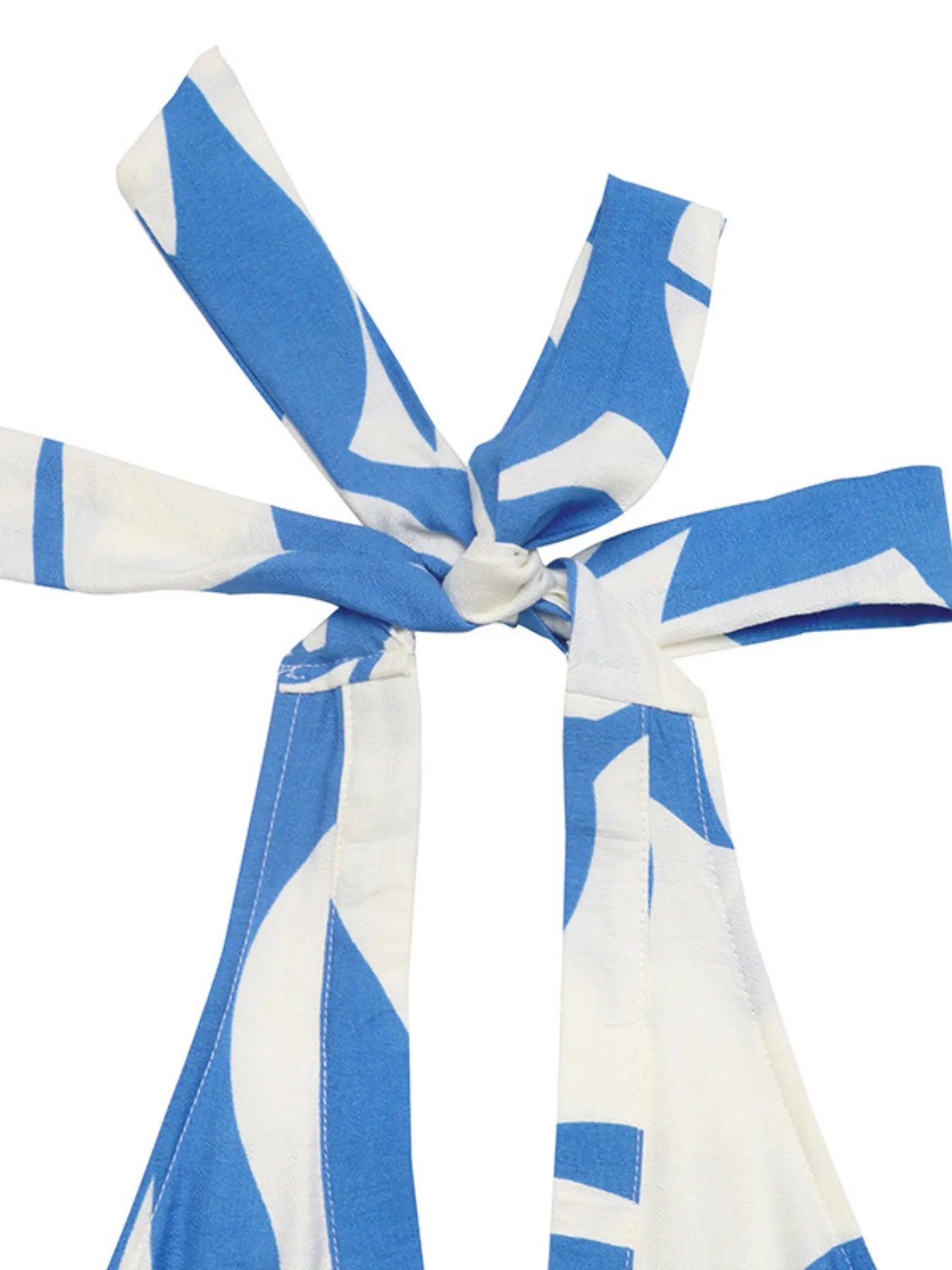 Midi Dress Blue Leaf Print Halter Neck Back Tied Backless Smocked 0d0a910c-e003-4de0-86e9-f89d2483886b-Max-Origin Trendsi