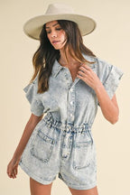 Annie Wear Denim Romper with Elastic Waistband Pocketed 0d63f11d-fab2-4daa-ba94-7c6fe6496889-Min Trendsi