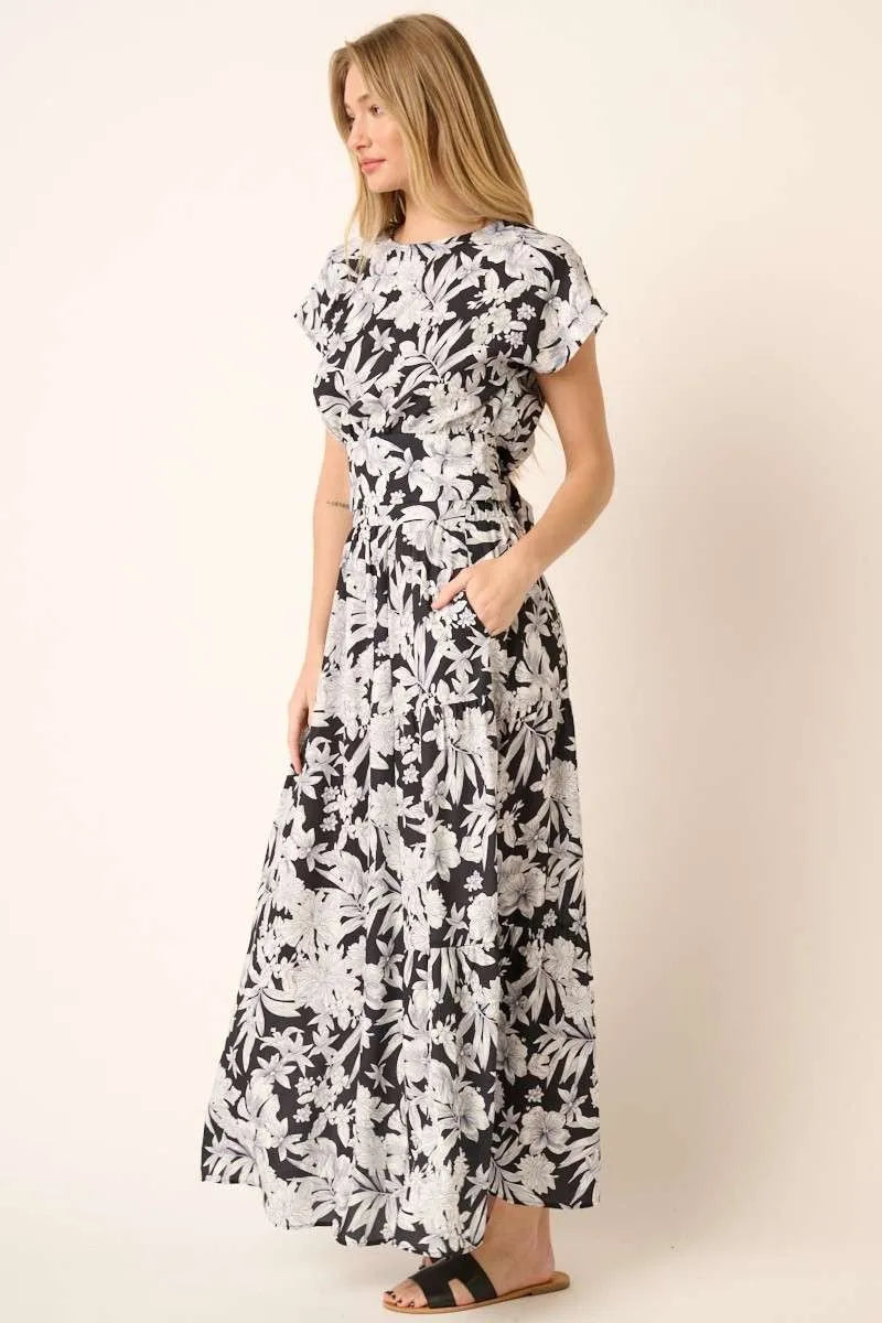 Mittoshop Top and Skirt Set Tropical Print Black Ruffled Maxi Floral 0dbb25ac6b104758bac75f884d01d940-Max-Origin Trendsi