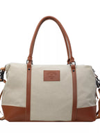 Travel Bag Canvas Leather Trim Large Handbags 0dcdf9e20ad34a57be0054aa23660c99-Max-Origin Trendsi