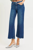 RISEN Womens Jeans Crop Wide Leg Tummy Control 4 Way Stretch High Rise 0dd84c18dd574da49fe4f13b1c7708d1-Max-Origin Trendsi