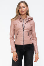 Snobbish Faux Leather Women Jacket Mauve Zip Up Drawstring Hooded 0e54ea94-f7ac-471c-b16f-b2cb8a7657fd-Max_7dd6cc4c-27a6-4528-8fd5-c47e7445241c Trendsi