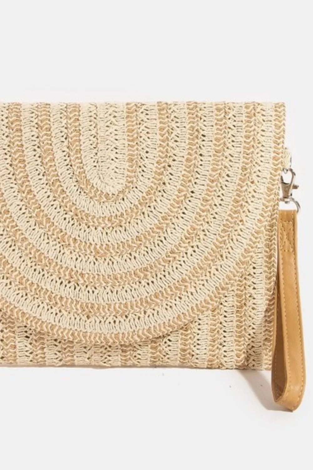 Straw Clutch Bag Fame Two Tone Woven Paper Envelope Medium Handbag 0eda8d6e-8676-465f-8a39-5040c4c8410d-Max-Origin Trendsi