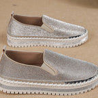 Rhinestone Round Toe Platform Loafers 0f4fa6649c414310a11e76a3717ae36d-Max-Origin Trendsi