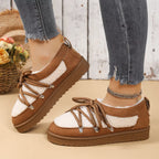 Women's Ankle Boots Lace Up Round Toe Platform Fluff Shoes 0f856ead72e247c9b43cc20c6125b7d8-Max-Origin Trendsi