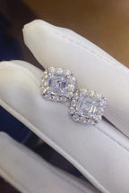 2 Carat Moissanite Stud Earrings 925 Sterling Silver Square Stone with Box 0ff0d5b5-48e5-4b17-8c56-54364eaa6200-Max Trendsi