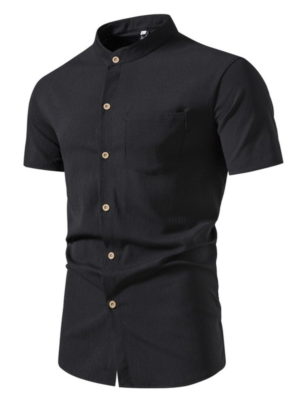 Men's Plus Size Short Sleeve Button-Up Shirt