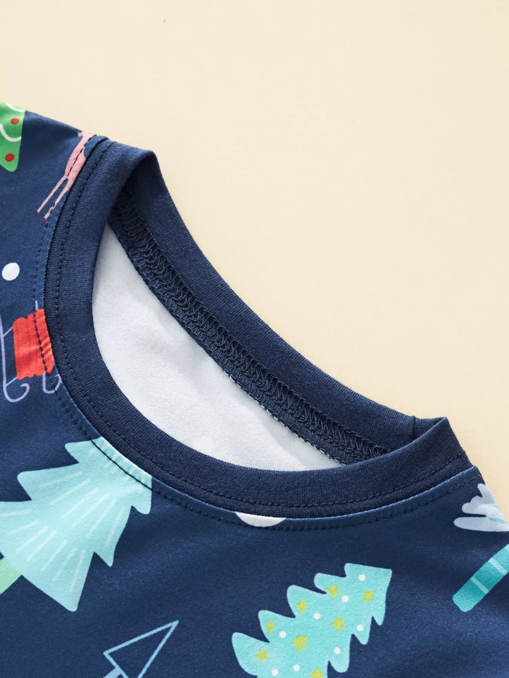 Children's Pajama Set Blue Christmas Tree Long Sleeve Top and Pants 2 Pcs 100cde7f438e49afbb3def24d4cbb1c0-Max-Origin Trendsi