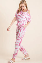 BiBi Outfit Set Zebra Print Fuchsia Pink French Terry Top and Pants Set 101d04892aee4c9ca6020b53cee2b2ab-Max-Origin Trendsi