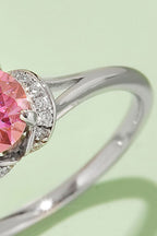 1 Carat Moissanite Stone Silver Ring 0.3 Carat Murray 4-Prong 925 Sterling 1022b415919849959488e154d6cd2ba4-Max Trendsi