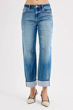 RISEN Womens Jeans Crop Barrel Cuffed Slouchy Medium Wash Denim Pants 1034ee77-fb3a-4515-9a3f-ba0c928827fd-Max-Origin Trendsi