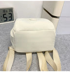 Casual Mini Nylon Backpack Bag Women's Simple Solid Casual Lightweight Schoolbags