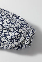 Women's Dusty Blue Floral Print Cotton Blouse Long Sleeve 10ae4d38-57e4-4a12-b789-c981c963f705-Max Trendsi