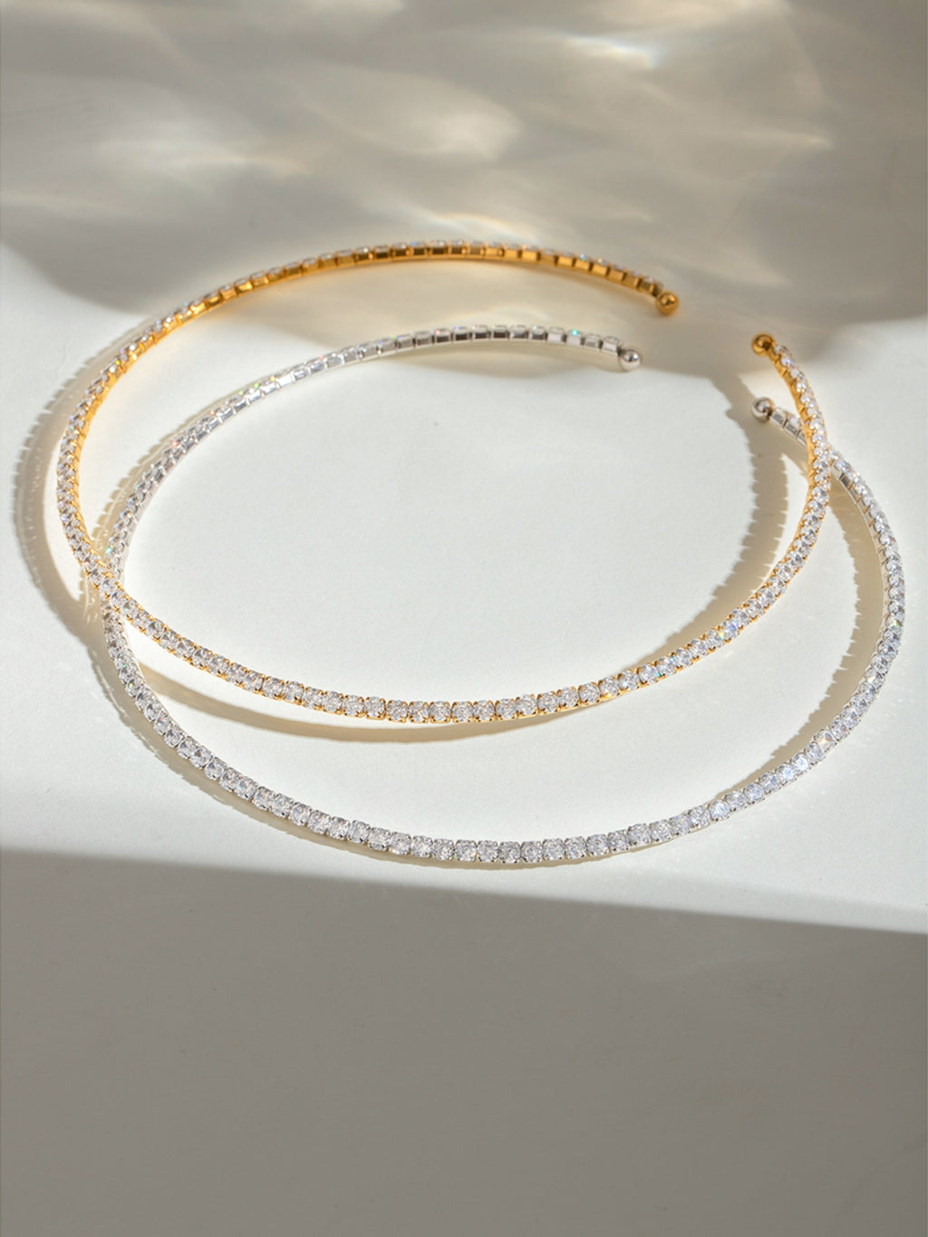 18K gold-plated Necklace Stainless Steel Jack&Din Inlaid Zircon Round Chocker 11061274-9e7a-4305-ba96-65adbc33bd60-Max Trendsi