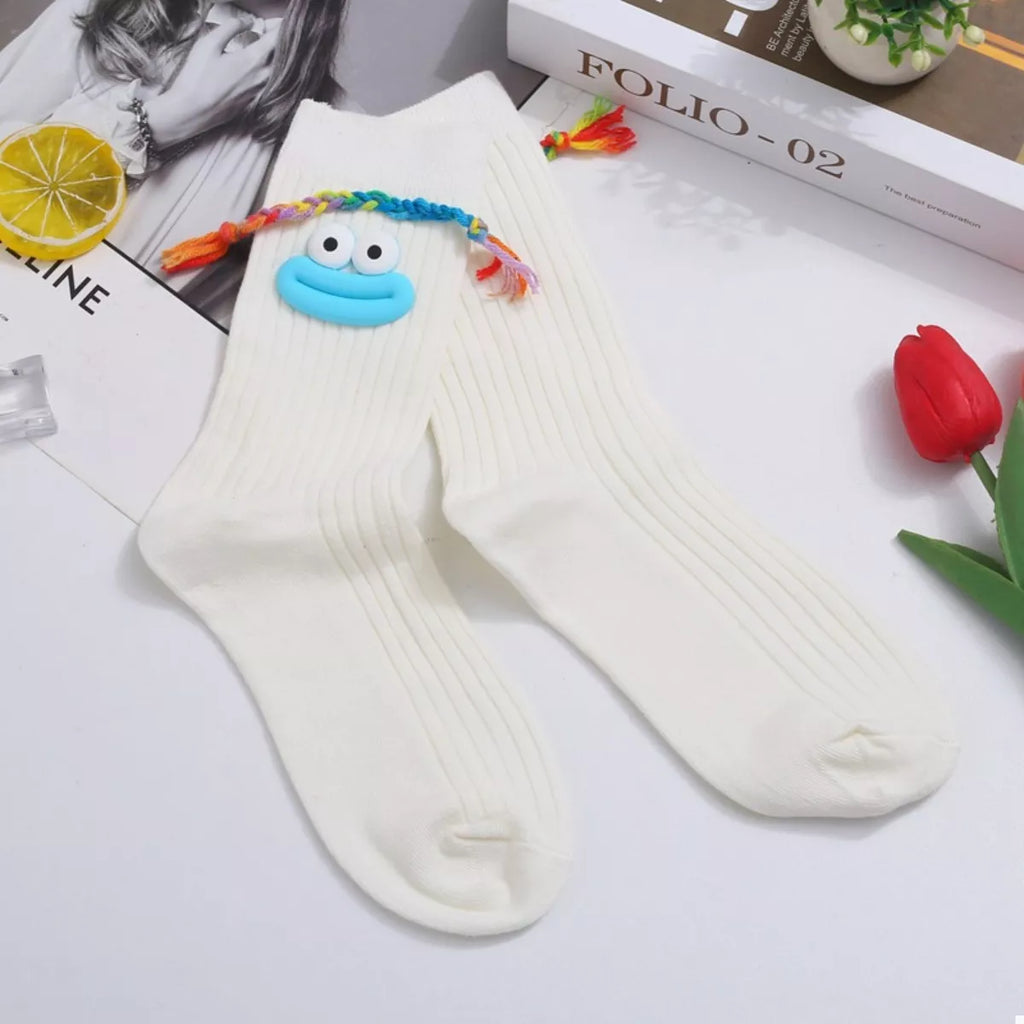 Women's Crew Socks Cotton Cartoon Ribbed Knit Funny White D One Size 110b8e08-3805-4d64-82bd-ba8d26549cc1-Max-Origin Trendsi