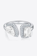 Murray 1 Carat Moissanite Stone Silver Open Ring 925 Sterling Platinum-plated 11334ca308f841689cdcce0cd8d23d5c-Max Trendsi