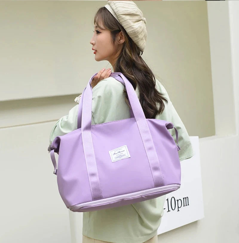 Travel Fitness Duffel Bag Waterproof Foldable Luggage Handbag Outdoor Luggage