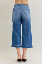 Judy Blue Womens Jeans Crop Wide Leg Mid Rise Denim Pants 11ad05d9063847dfb456f7599b32f039-Max-Origin Trendsi