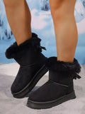 Women's Platform Boots Faux Suede Fur Round Toe Flats Black 11b0e07c-61a8-4d0a-bc84-f4901723f9da-Max-Origin Trendsi