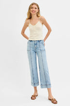 RISEN Jeans Women's Crop Wide Front Seam Detailed High Rise Ligth Wash 11c7ad4f2a6e4ca3a31b3c97baab81d6-Max-Origin Trendsi