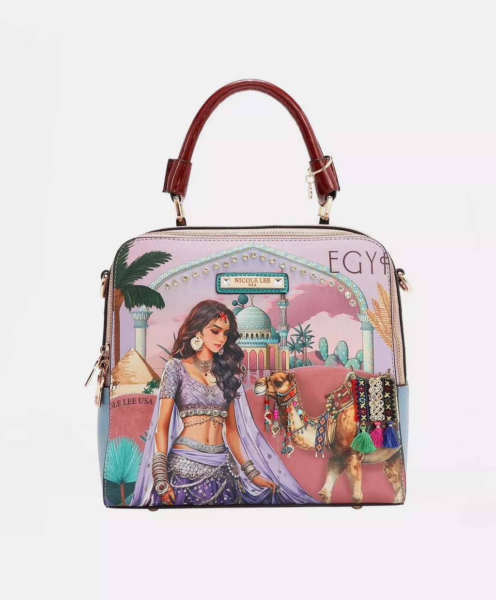 Nicole Lee USA Women's Handbag Queen Cleopatra Vegan Leather Tote QUEEN CLEOPATRA One Size 11cd0c37-29a8-428f-bc08-8422be3dcaa8-Max-Origin Trendsi