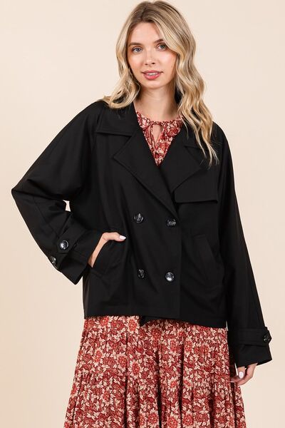 Mittoshop Trench Coat Black Double Breasted Long Sleeve Short Jacket 11e85a47-c50c-4706-80eb-609a71277ba7-Min Trendsi