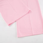 Women 2PC Outfit Set Quarter Zip Long Sleeve Top Pants Set Casual Lounge