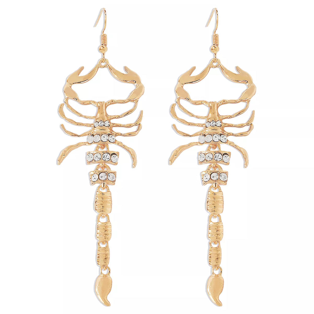 Scorpion Dangle Earrings 18K Gold-Plated Rhinestone Jewelry 12006abd-1e9a-4cf1-a458-acbba3f789d9-Max-Origin Trendsi
