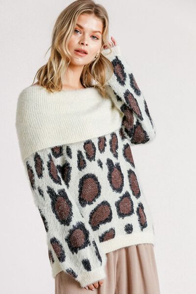Umgee USA Leopard Off-Shoulder Sweater Long Sleeve Plus Size Cream CREAMMIX 1213045d-f5aa-45a2-acf5-e294cd403817-Min Trendsi