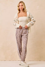 BiBi Women Leopard Track Pants Side Lines Elastic Waist with Pockets 12305bd08fbf4887bbe81944d9a2775e-Max-Origin Trendsi