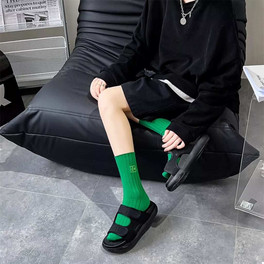 Women's Crew Socks Breathable Ribbed Knit 1247fed8-e7c3-4ddf-b9e5-441fa20781b9-Max-Origin Trendsi