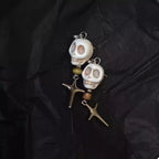 Skull Cross Drop Earrings Silver-plated Women's Jewelry Silver One Size 128d196e-89bb-4867-8220-378db19fe338-Max-Origin Trendsi