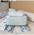 Casual Women's Backpack Star Pattern Nylon Zipper Lightweight Shoulder Bags