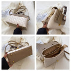 Women's Crossbody Bags Medium Checkered Flap Satchel Top Handle Handbags