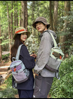 Hiking Backpack Nylon Lightweight Outdoor Travel Shoulder Bag Mesh Pocket