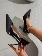 High Heels Point Toe Stiletto Pumps - Elegant Pu Leather Women's Shoes 12fc0044-0b66-4c42-bcbe-256c2d71f383-Max-Origin Trendsi