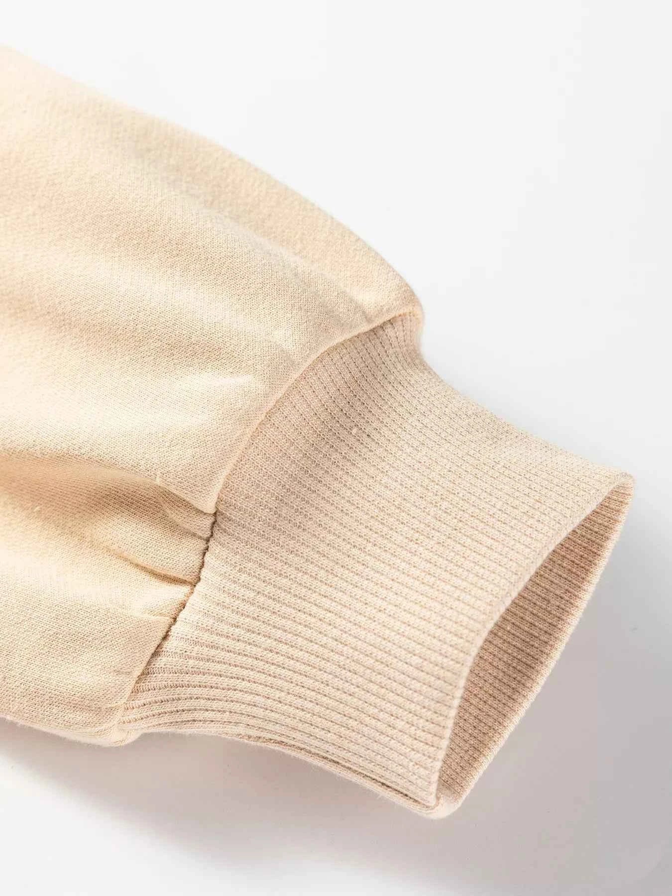 Women Sweatshirt Beige Embroidered Flower Pattern Long Sleeve Top 132a7ce42b4c4c609260e558344a66b1-Max-Origin Trendsi
