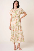 Mittoshop Maxi Dress Flower Print Flutter Sleeve V Slit Smocked 138892312a184dd7b18618e16c34d01d-Max-Origin Trendsi