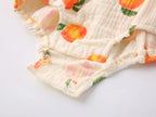Children’s Strawberry Print Ruffle Trim Bodysuit & Headband Baby Toddler Outfit 0-18M